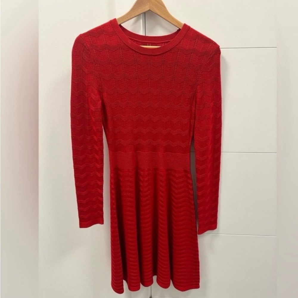 Eliza J Red Sweater Dress